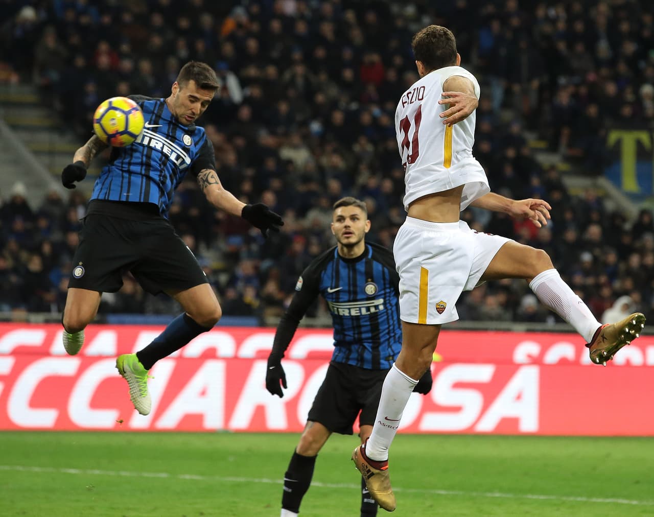 El Inter y el Roma empataron 1-1 en San Siro.