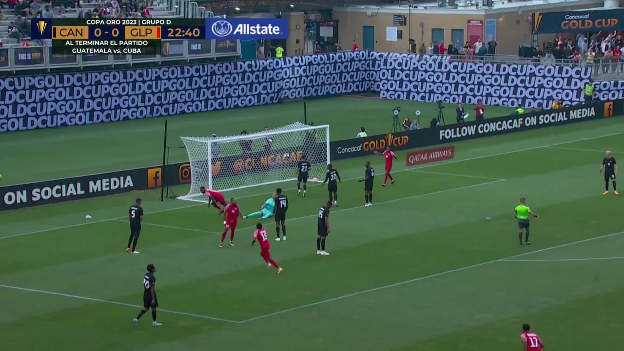 ¡GOL!  anota para Guadalupe. Thierry Ambrose