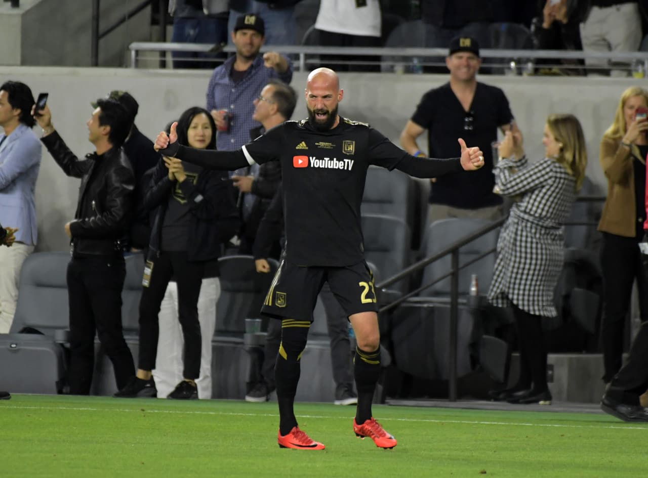 A pasos acelerados, el belga Laurent Ciman se convierte en líder de LAFC. El central marcó el gol de la victoria de su equipo ante Seattle Sounders en la inauguración oficial del Banc of California Stadium. (USA Today Images)