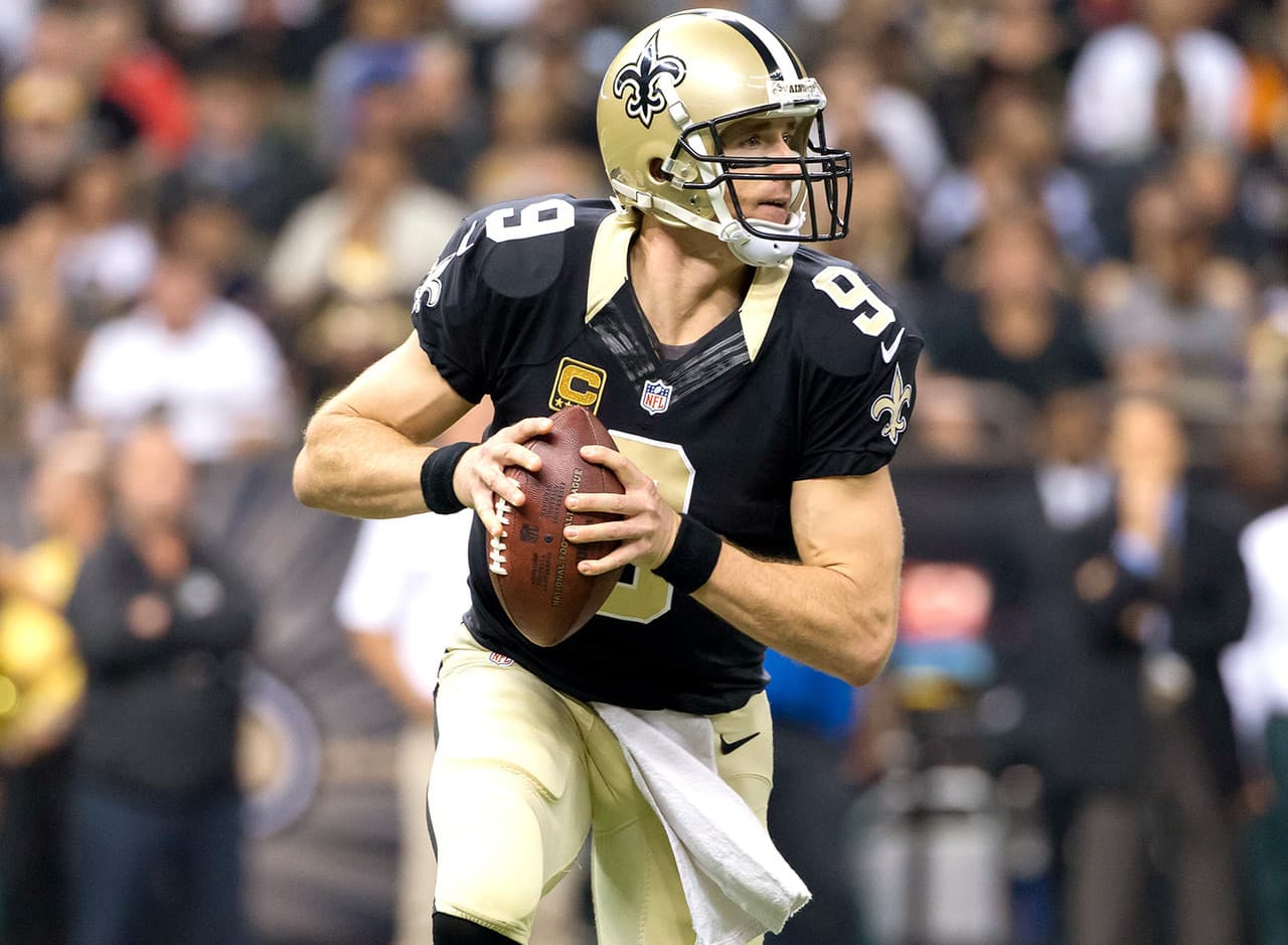 5.- Drew Brees, QB, New Orleans Saints.- 31.38 puntos.