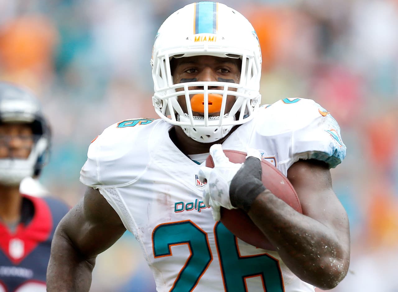 8.- Lamar Miller, RB, Miami Dolphins.- 26.1 puntos.