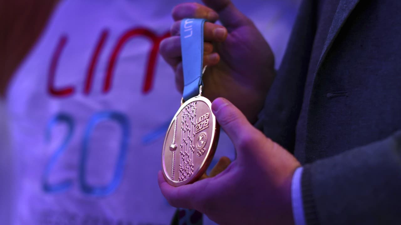 Esta es la medalla de oro que se entregará en Lima 2019.