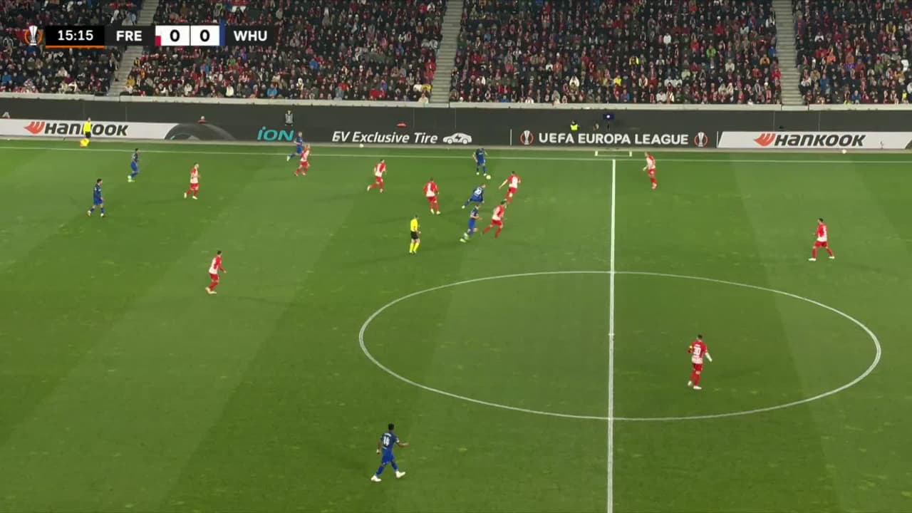 ¡TIRO ATAJADO! disparo por Jarrod Bowen.