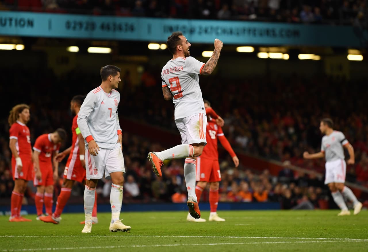 Demostraba su excelente momento personal y le ponía más complicadas las cosas a Luis Enrique para decidir a su delantero titular: Paco, Álvaro Morata, Rodrigo, Iago Aspas y Diego Costa –no convocado– son sus principales opciones.