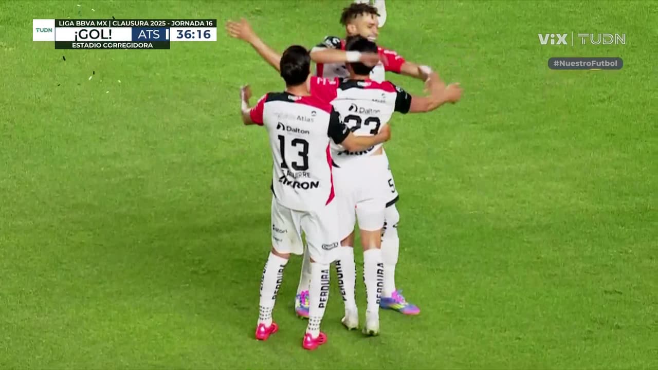 ¡Golazo del Atlas! Carlos Orrantia en tres tiempos lo firma