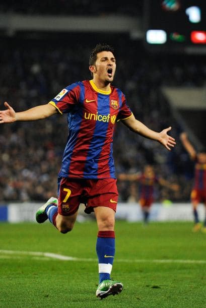 Delantero por el centro: David Villa (España/Barcelona).