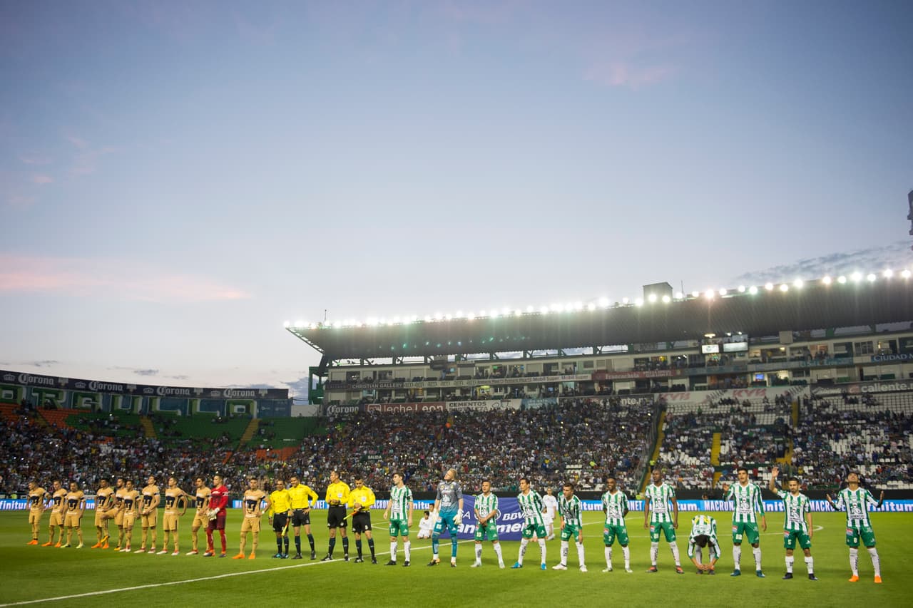 <b>Estado Nou Camp - León 3-0 Pumas: </b>24,947 espectadores.