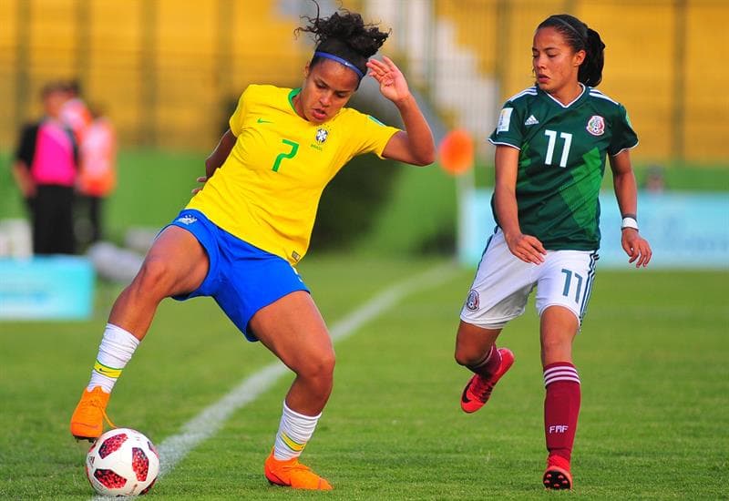 México enfrentaba a Brasil en su segundo partido, luego de que empató en el primer partido sin goles contra Sudáfrica, en un grupo que completa Japón.