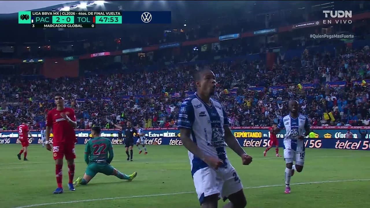 Gol del Pachuca, Gol de Robert Kenedy, Pachuca vs. Toluca, 2-0