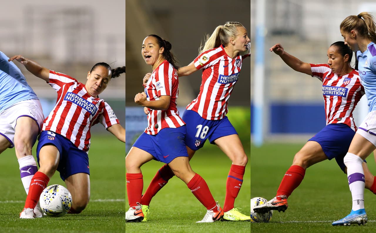 Con gol de la mexicana, las colchoneras empatan a un gol y esperan el partido de vuelta en casa.
