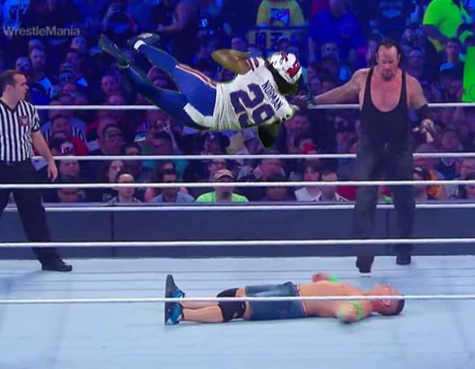 Los memes también ‘despacharon’ a Josh Norman | Las burlas en internet hicieron lo suyo luego de que el corredor de los Titans quitara de se camino al cornerback de los Buffalo Bills.