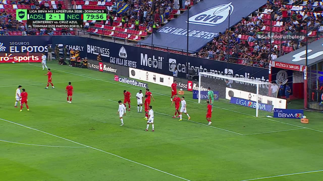 ¡GOL!  anota para Atlético San Luis. Eduardo Águila
