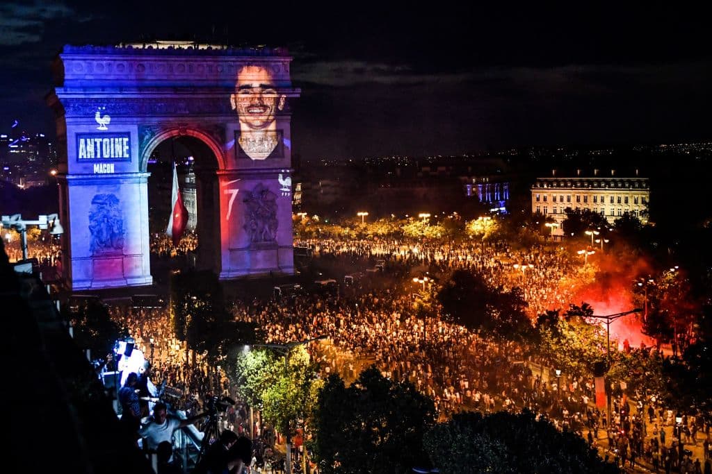 Las calles de París fueron escenario de la gran celebración por el título de Francia en el Mundial de Rusia 2018.