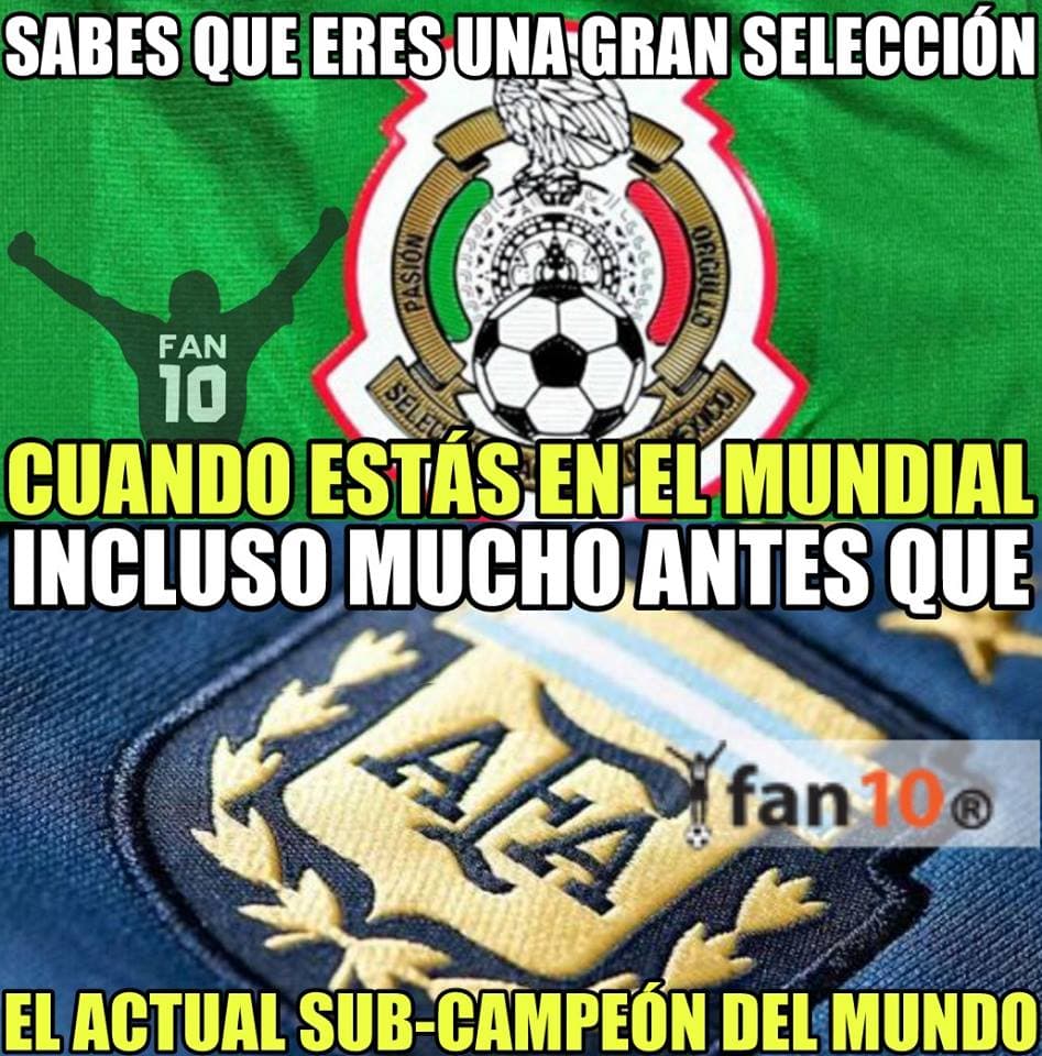 México está en el mundial, pero los memes castigan las rotaciones, alaban al "Chuchy" y si, se burlan del Cruz Azul.