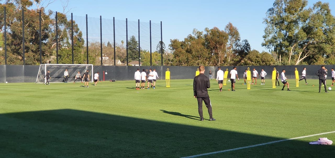 Inter Miami entrenó esta tarde en las instalaciones de LAFC por última vez antes de debutar en la MLS.
