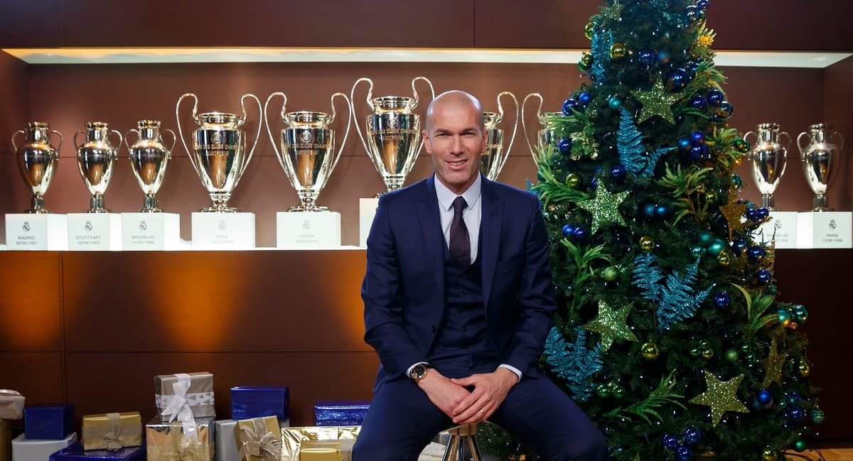 Zinedine Zidane fue parte de los mensajes del Real Madrid.