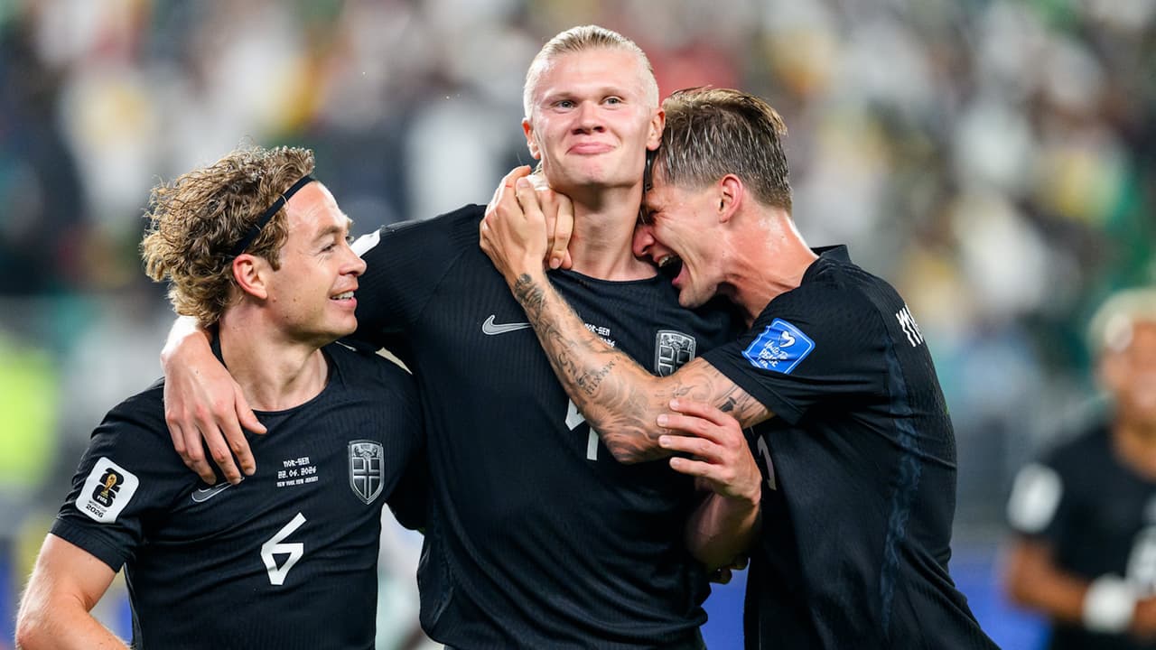 Gol Erling Haaland en Noruega vs. Senegal en cámara lenta
