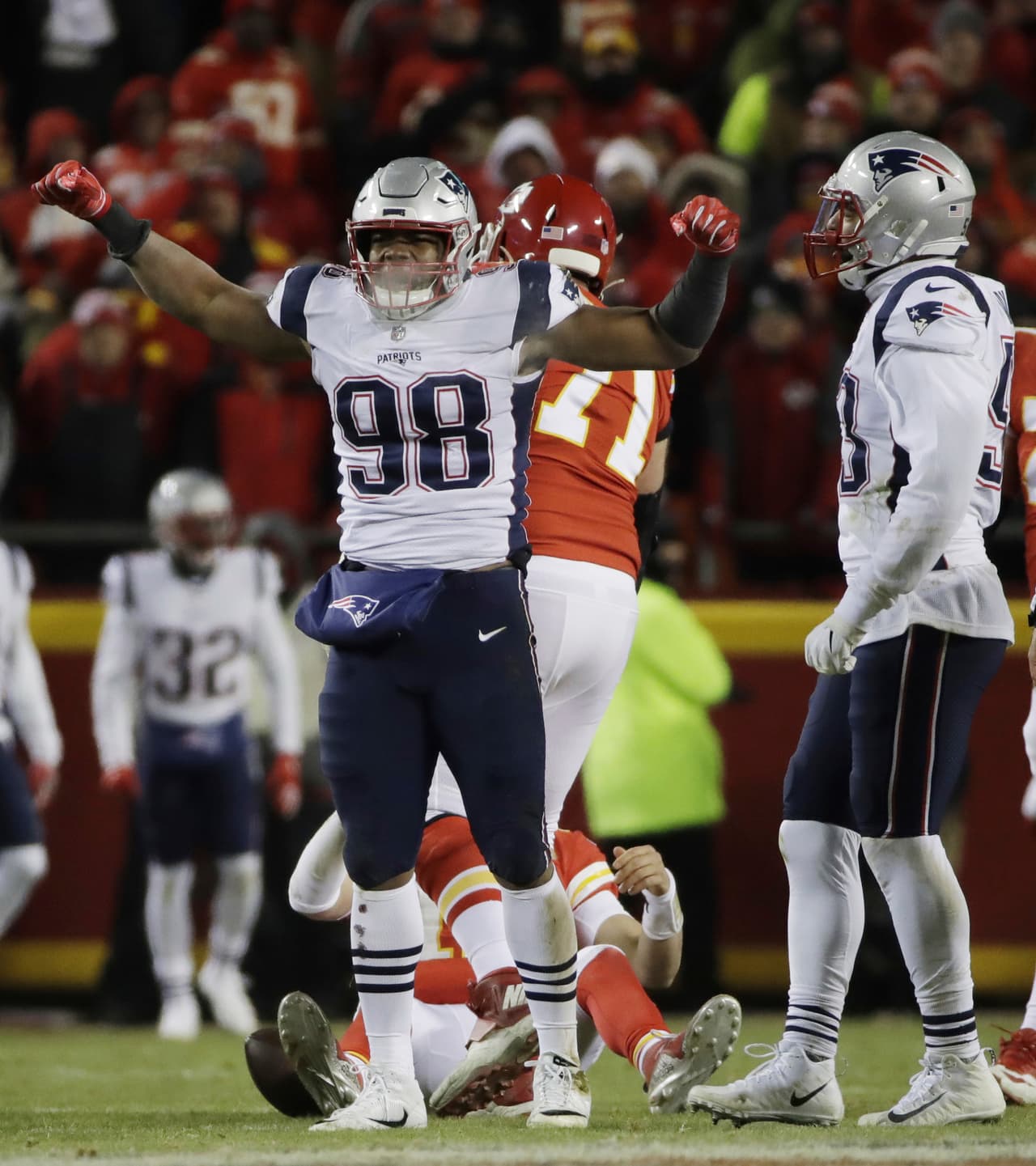 Los Patriots son el primer equipo en limitar a los Chiefs a un solo dígito ofensivo tras tres cuartos, desde que los Giants lo hicieran en la Semana 11 de la temporada de 2017.