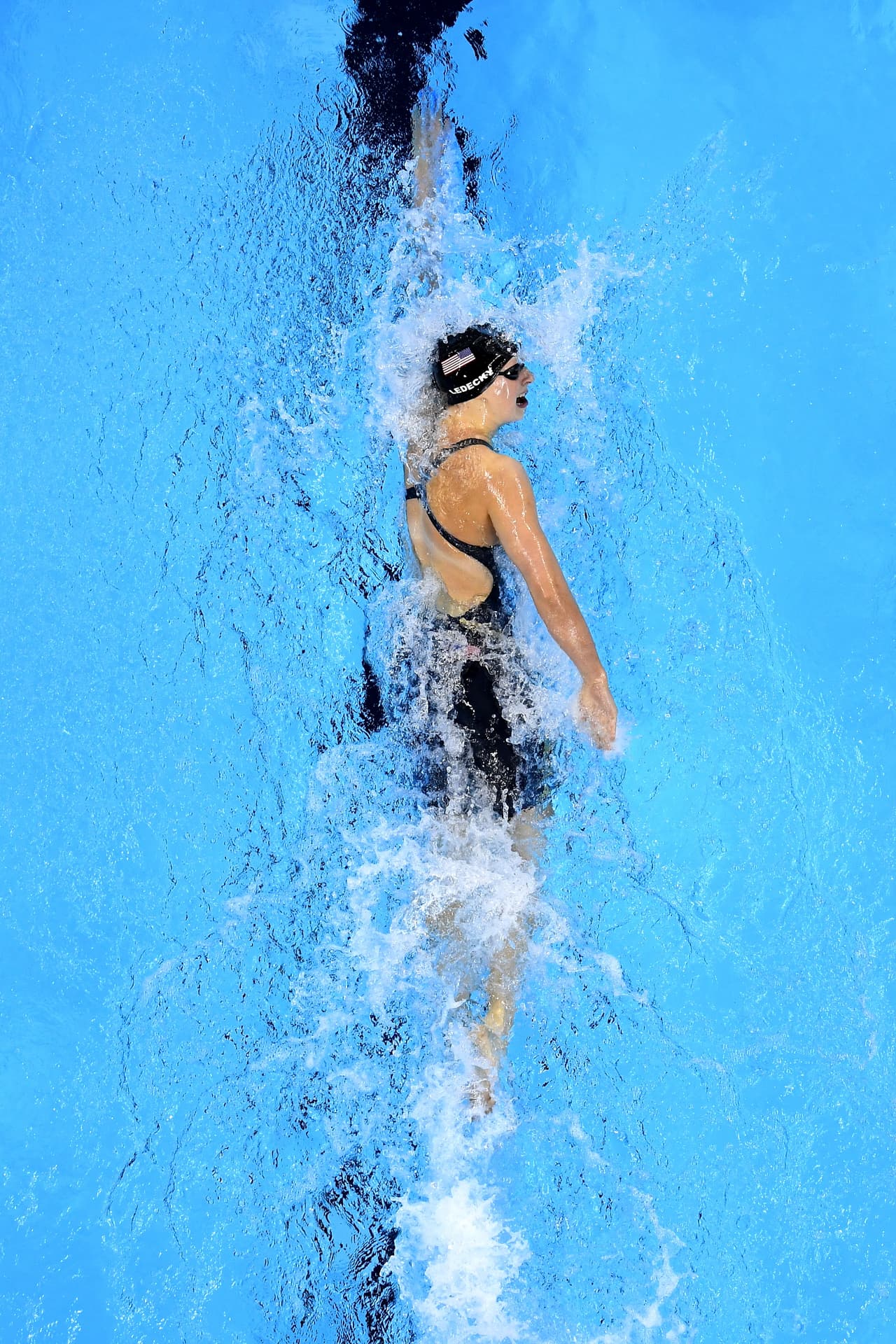 La joven estadonuidense Katie Ledecky, que sin duda se convirtió en la reina de la piscina en Río.