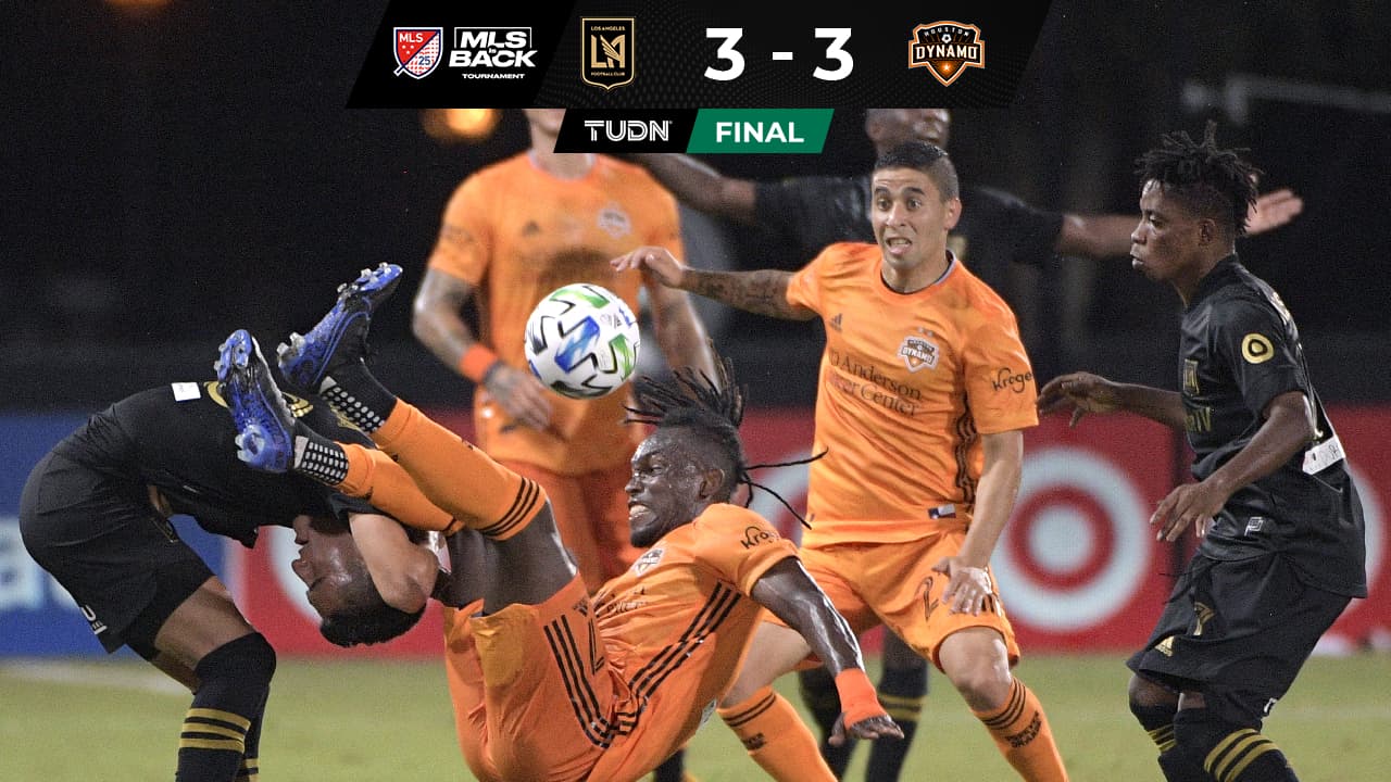 LAFC viene de atrás y empata de gran forma ante Houston Dynamo