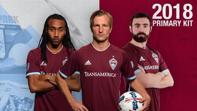 Colorado Rapids opta por el clasicismo de su nueva camiseta titular. (Crédito: Colorado Rapids)