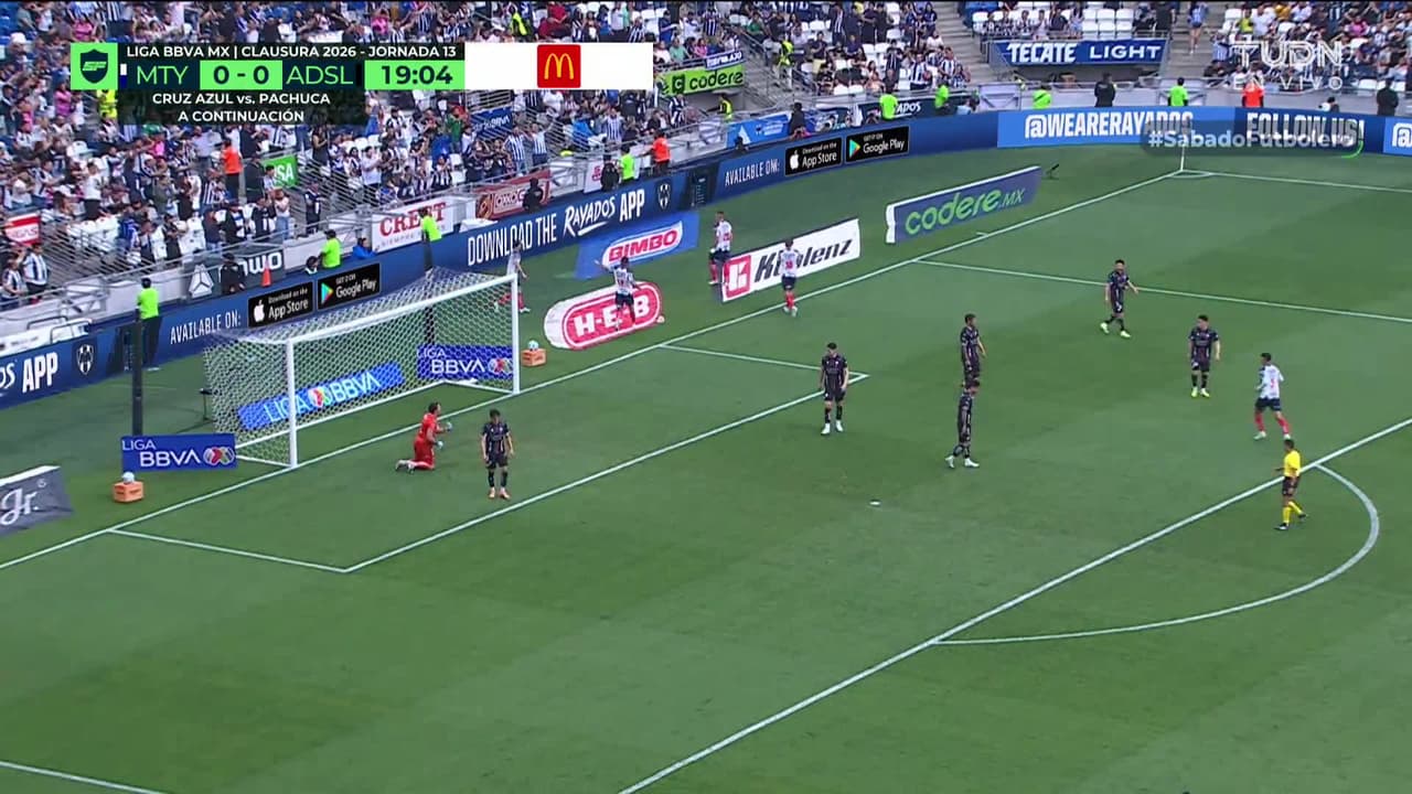 ¡GOL!  anota para Monterrey. Uros Djurdjevic