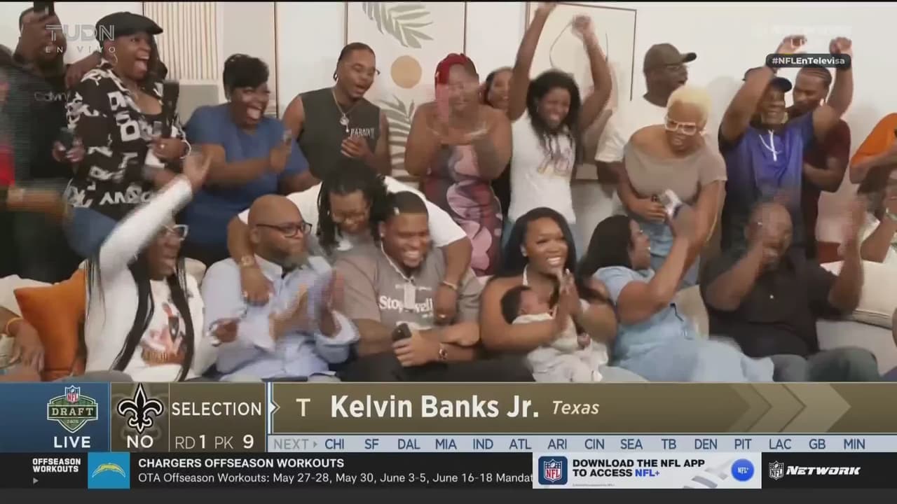 ¡New Orleans toman en la novena posición al tacle Kelvin Banks Jr.!