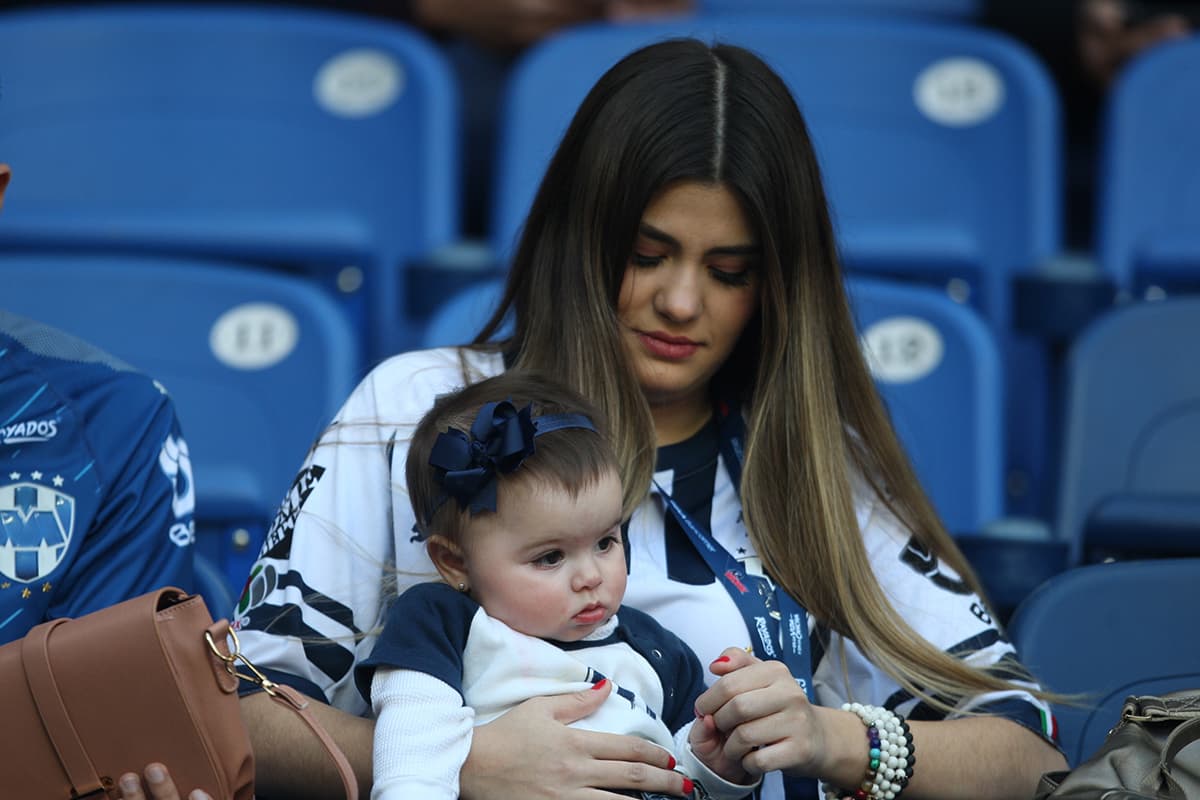 Los fanáticos de Rayados en el Estadio Bancomer para el juego contra Tuzos en la Jornada 1 del Clausura 2019.