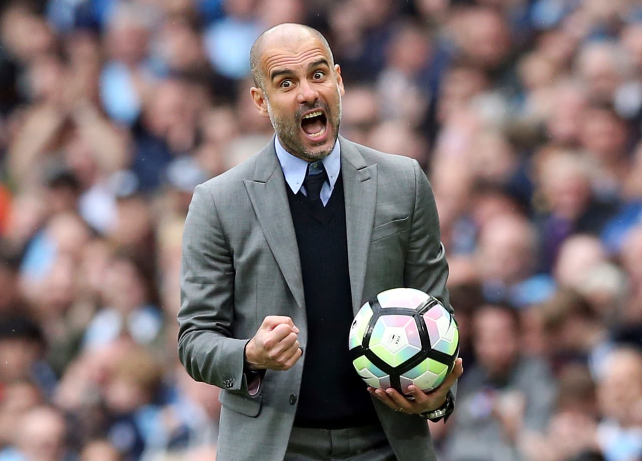 Pep Guardiola, técnico del Manchester City en Inglaterra.