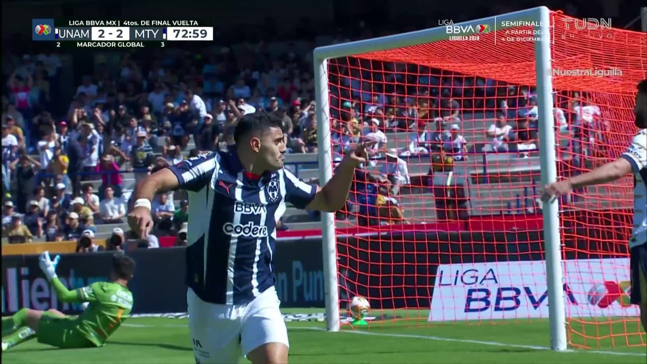 ¡Gol de Rayados! Canales se combina con Berterame para recuperar la ventaja