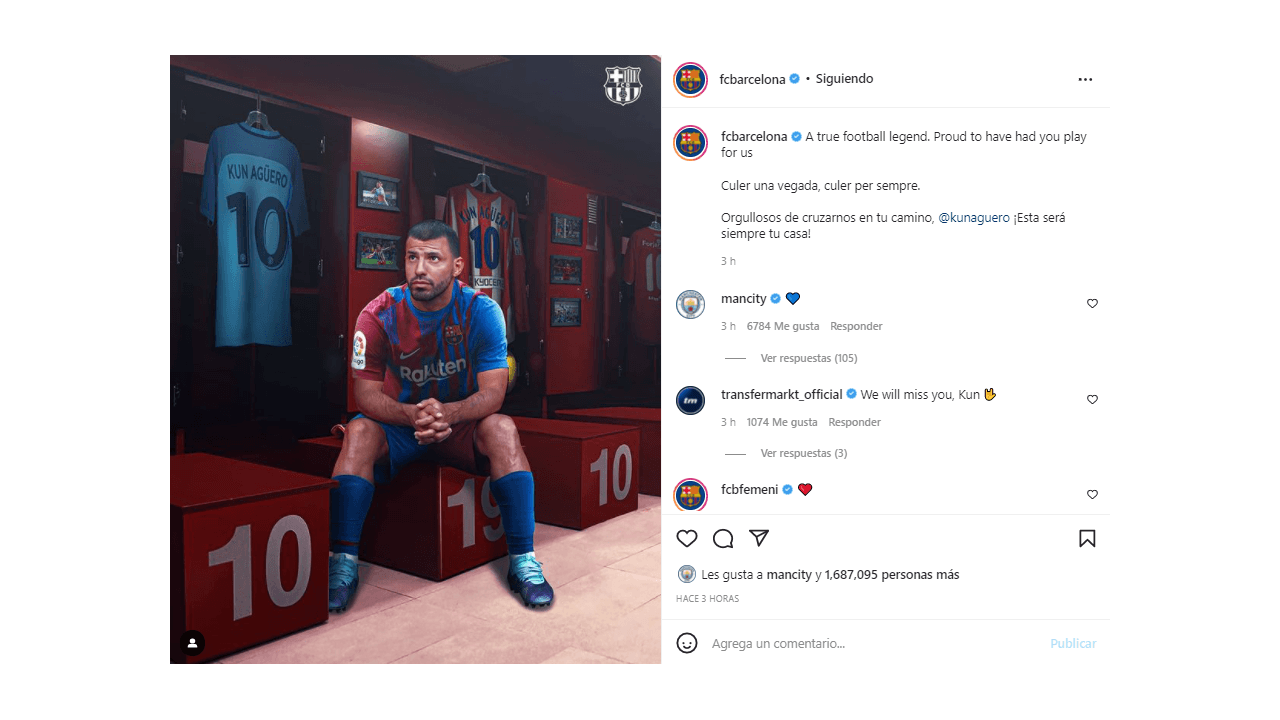 El mundo del futbol se despide de un grande, Sergio 'Kun' Agüero anunció su retiro de las canchas por problemas cardiacos, lo cual causó reacciones en redes. Compañeros de cancha, equipos y fanáticos, le dedicaron palabras, imágenes y videos por su gran trayectoria, su talento y, sobre todo, por su calidad. humana, ¡hasta luego, Kun!