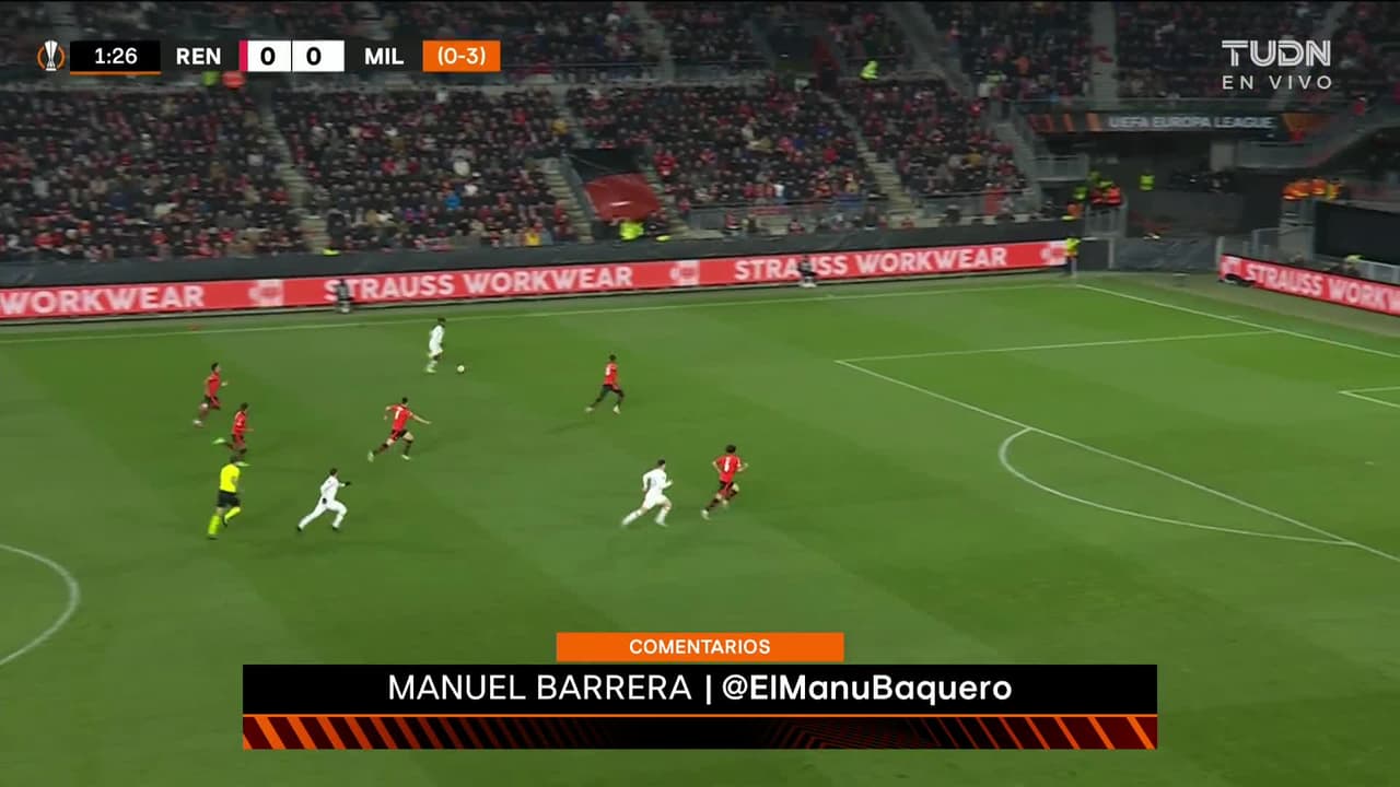 ¡TIRO ATAJADO! disparo por Rafael Leão.