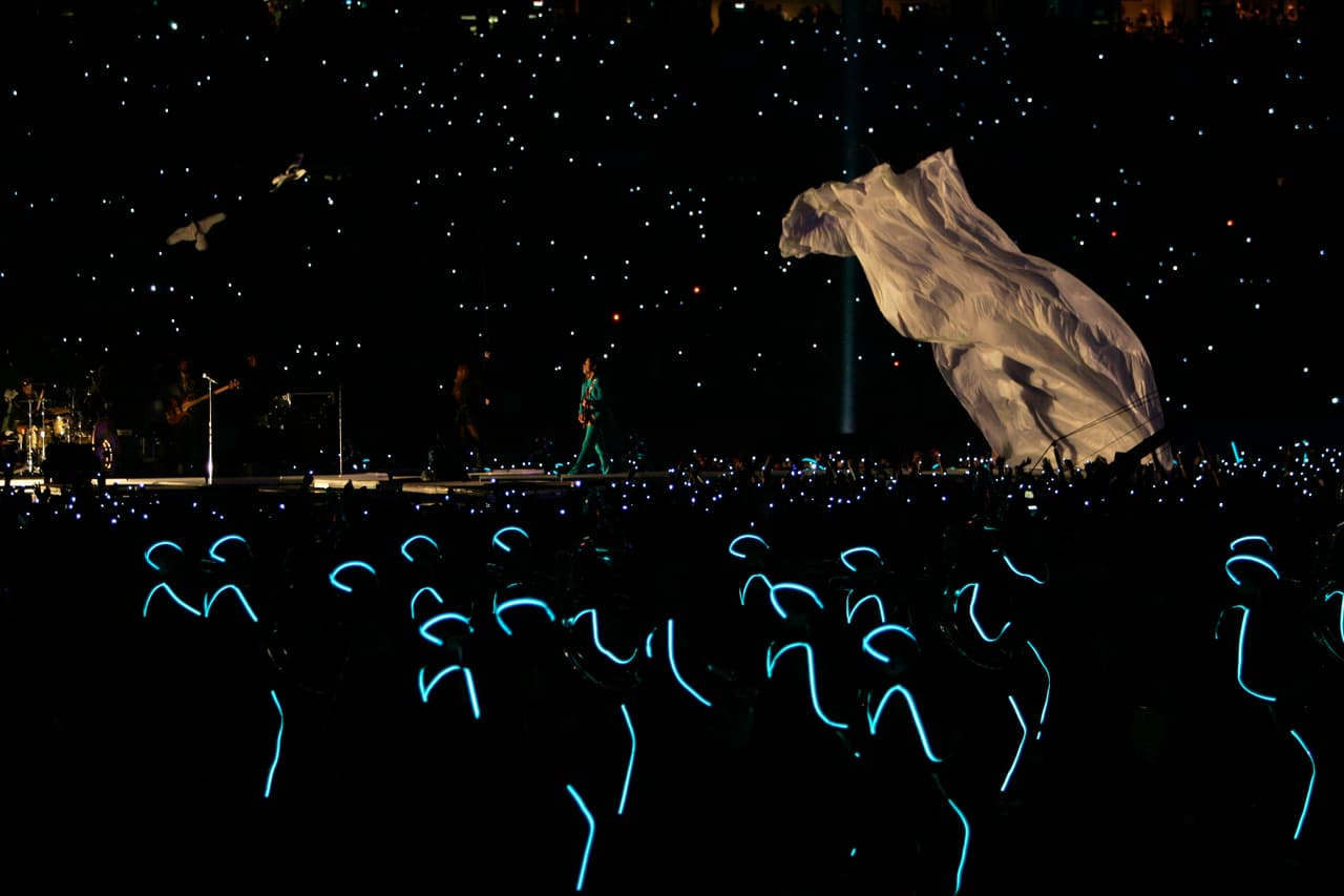 Así recordamos a Prince durante el Super Bowl XLI el 4 de febrero del 2007 en el Estadio de los Miami Dolphins.
