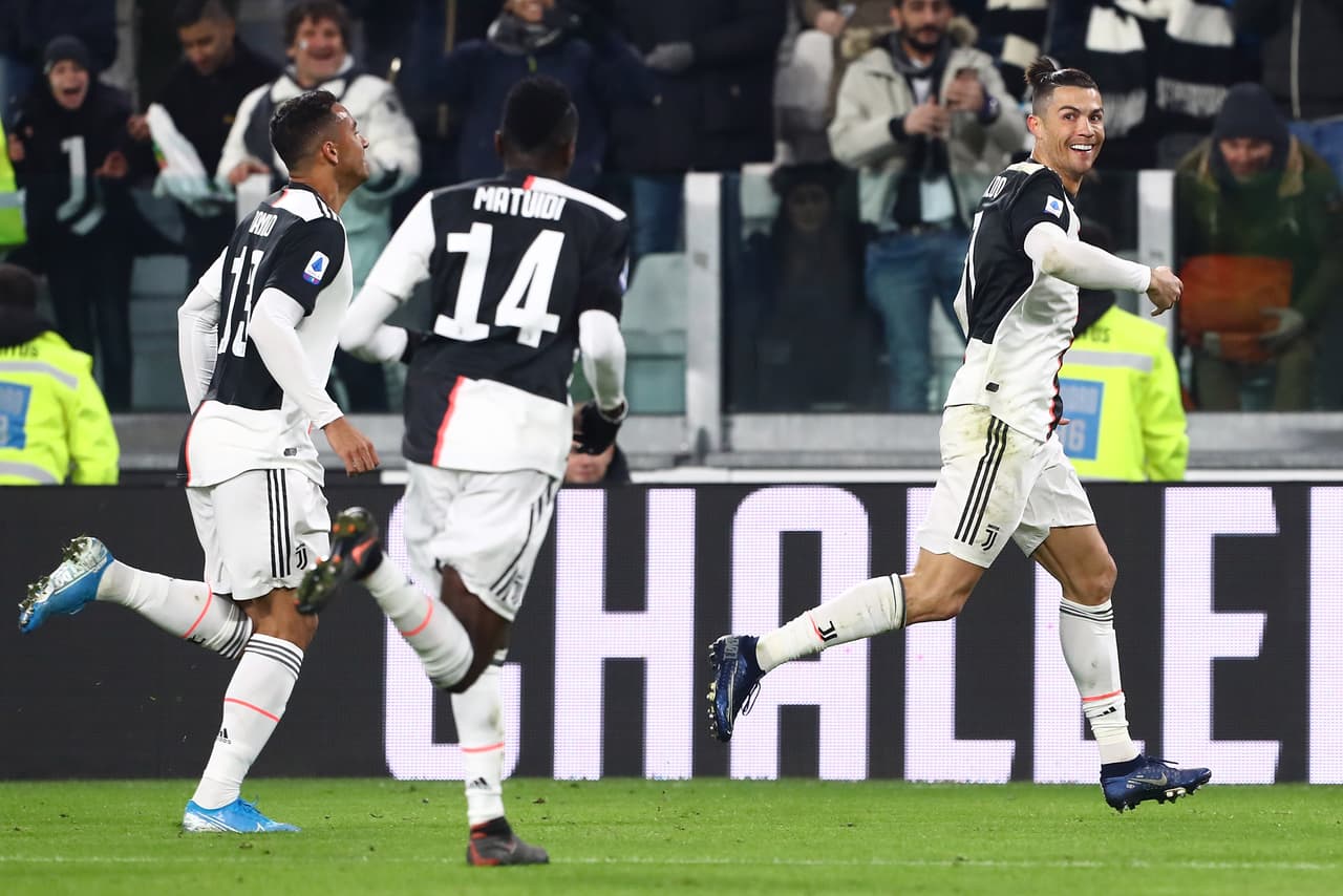 Cristiano Ronaldo apareció un par de veces con la Juventus y así lo celebró en la victoria de 2-1 sobre Parma.