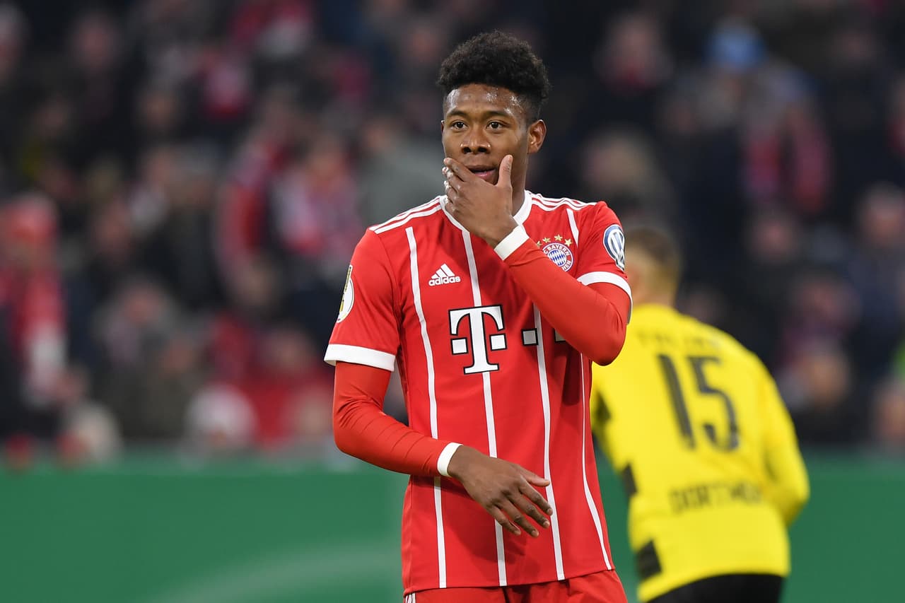 13. David Alaba - Goles: 6 - Oportunidades: 42 - Porcentaje de éxito: 14,29%