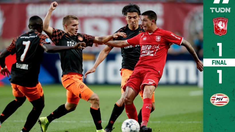 Con Guti de titular y Chucky en la banca, PSV saca el empate ante el Twente