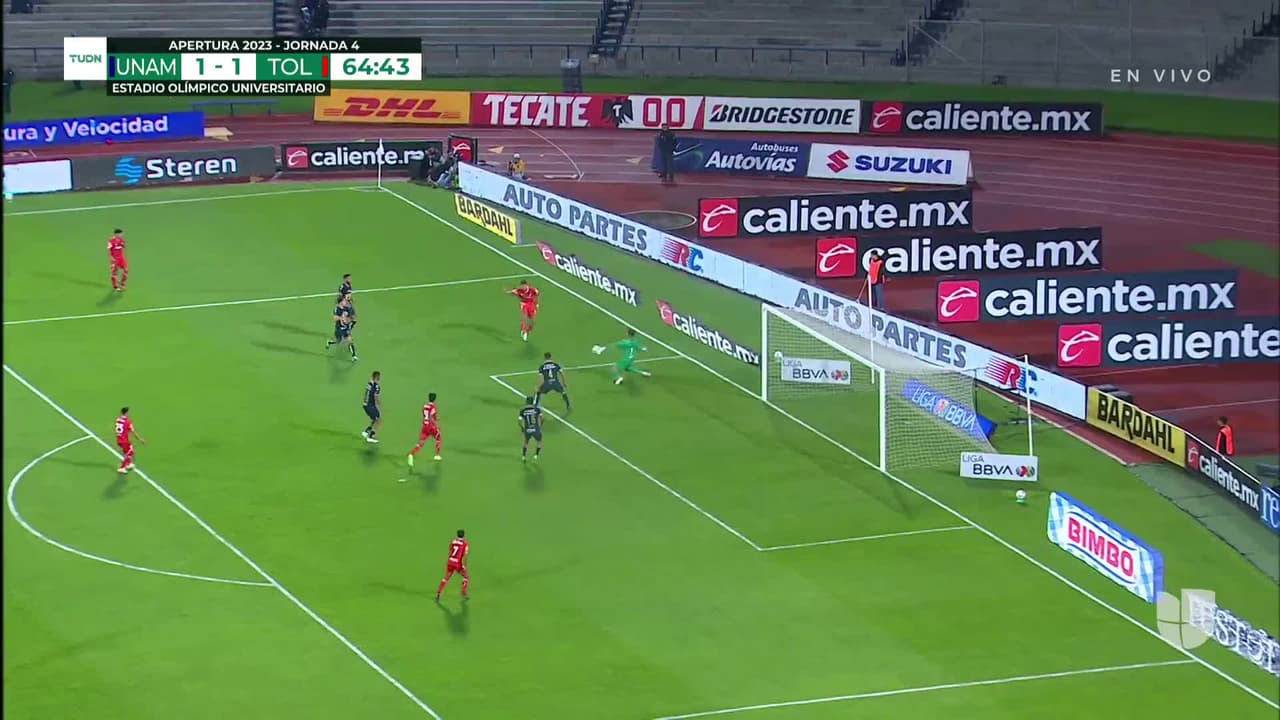 ¡TIRO ATAJADO! disparo por Pedro Raul.