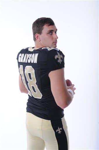 Las mejores tomas, ya como integrante de los New Orleans Saints, del novato QB Garrett Grayson tomado en el Draft 2015 egresado de Colorado State (AP-NFL).