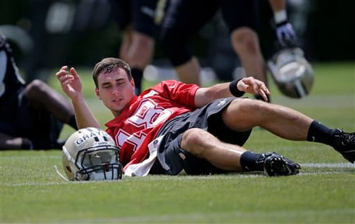 Las mejores tomas, ya como integrante de los New Orleans Saints, del novato QB Garrett Grayson tomado en el Draft 2015 egresado de Colorado State (AP-NFL).