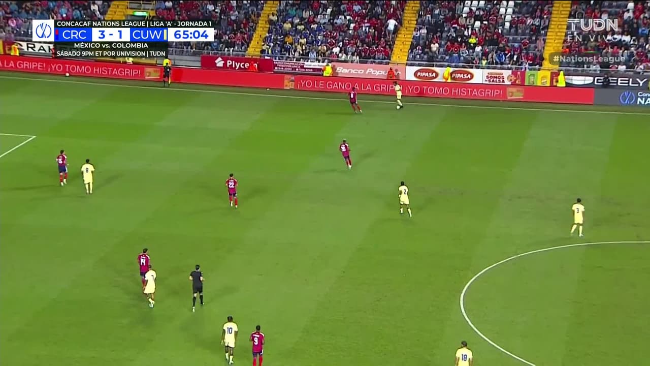 ¡GOL!  anota para Curazao. Tahith Chong