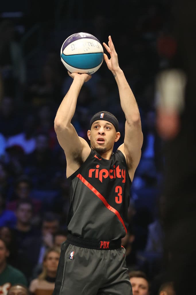 Los Portland Trail Blazers tuvieron dos jugadores en el concurso de triples, el primero de ellos Seth Curry con 16 puntos.