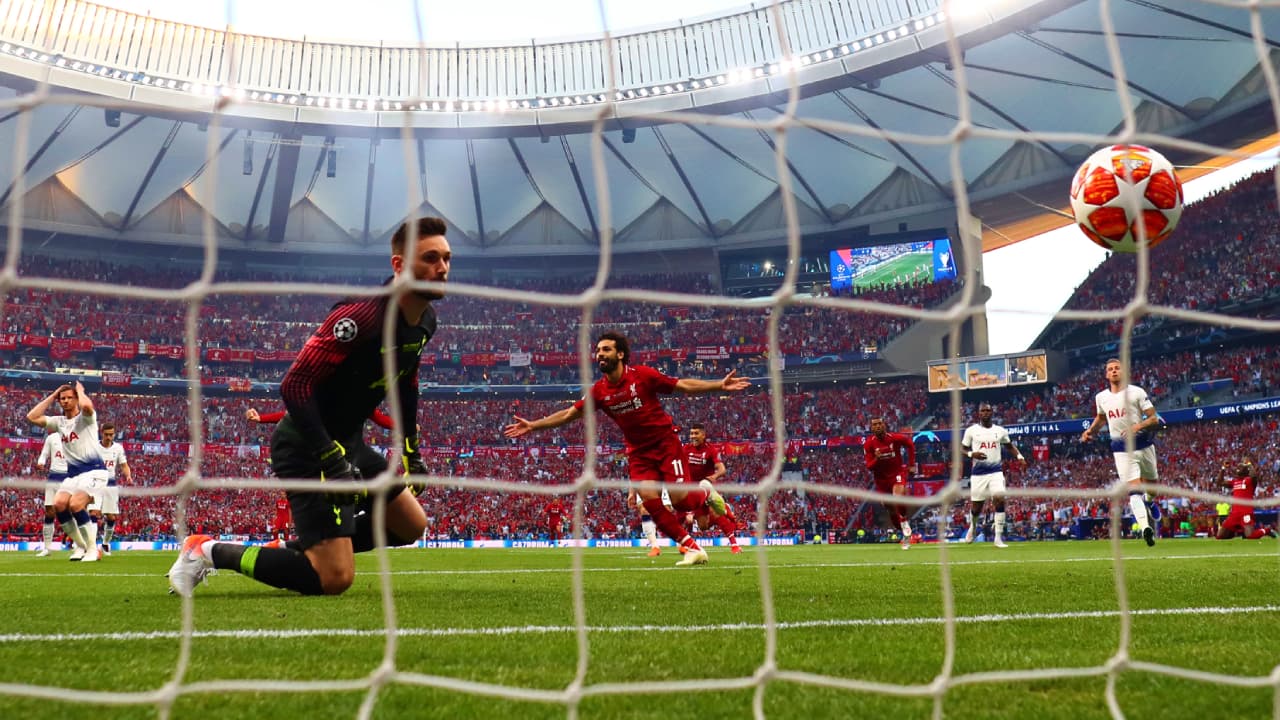 Ante Tottenham, Mo Salah anotó el tercer gol más rápido de la final de la Champions League