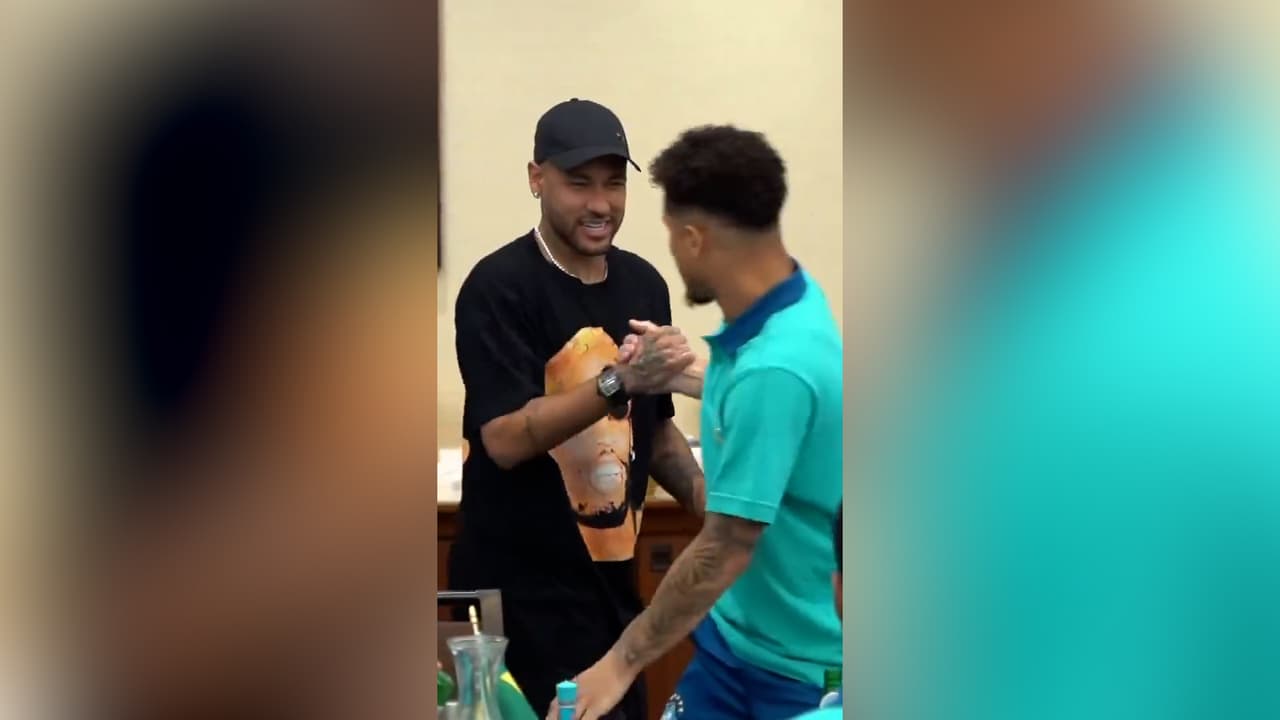 Neymar visitó a Brasil y les desea "toda la suerte" en Copa América