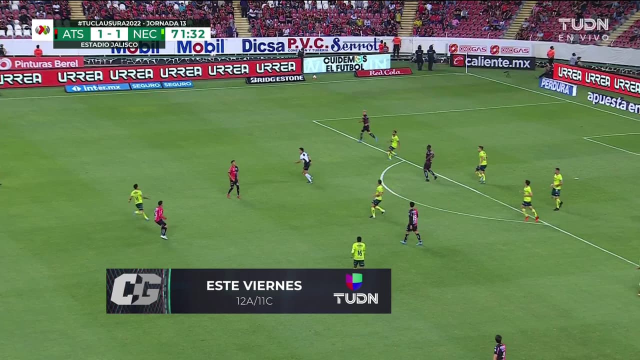 ¡GOOOL! Julián Quiñones anota para Atlas.