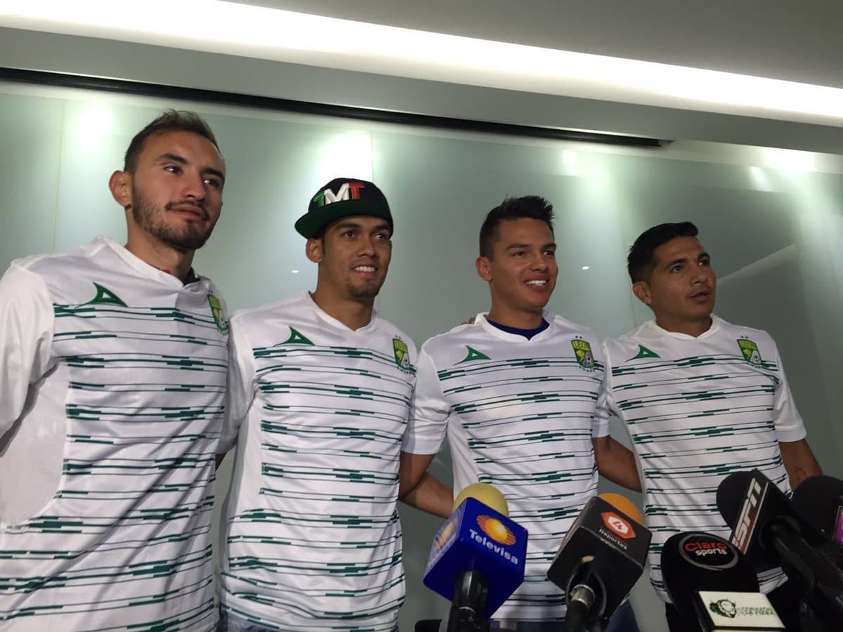 Carlos Guzmán, Christian Valdez, Osvaldo Rodríguez y Andrés Andrade.