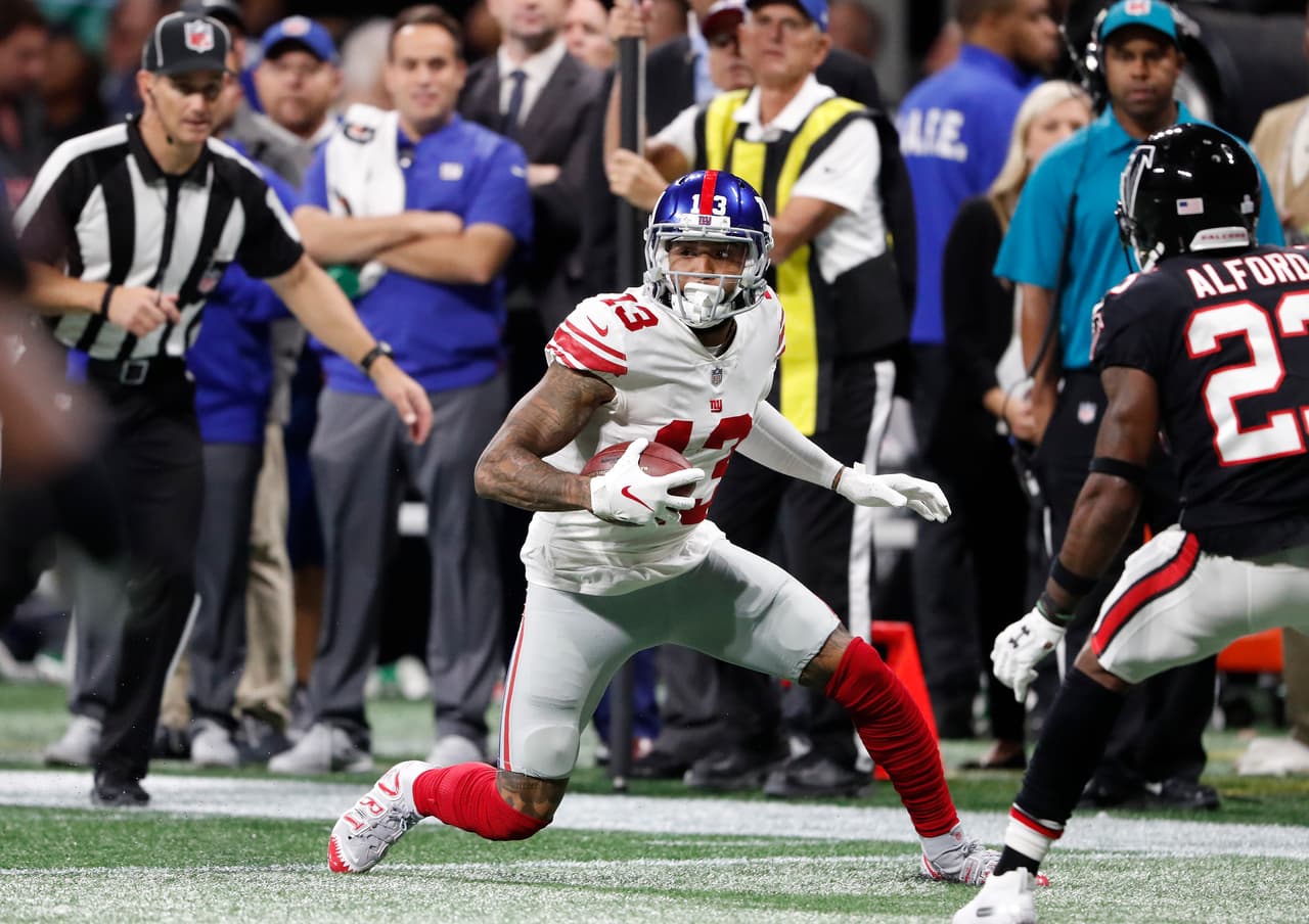 Odell Beckham Jr tuvo una gran noche en lo individual, aunque en lo colectivo el equipo está de capa caída. Atrapó ocho pases para 143 yardas con un touchdown.