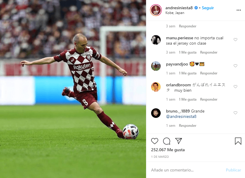 <b>Andrés Iniesta</b>
<br>33.8 mm seguidores