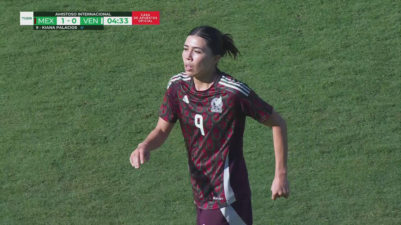 ¡Gool de México!  Kiana Palacios abre el marcador 1-0