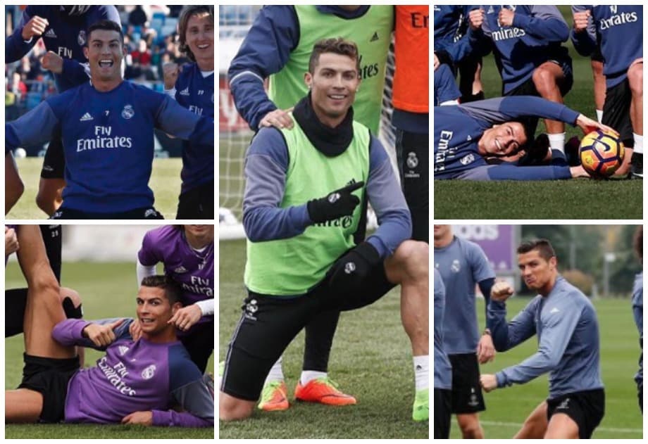 Si bien pareciera que el equipo del portugués siempre gana, todos los que posan con él lo disfrutan igual.