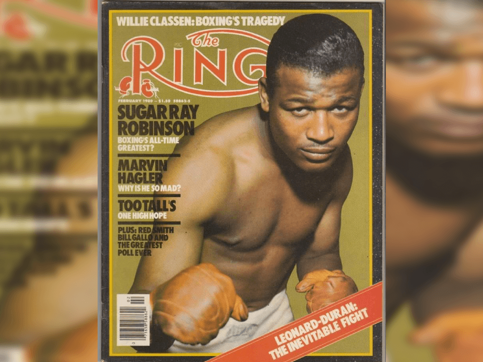 La revista ‘The Ring’ colocó a Sugar Ray Lewis en el primer lugar del conteo: ‘Los 100 mejores boxeadores de todos los tiempos’.